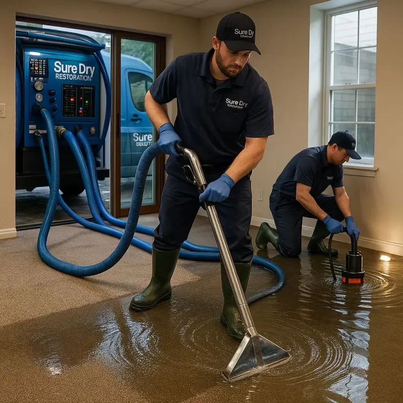 Water Extraction and Removal process in Crossville, TN
